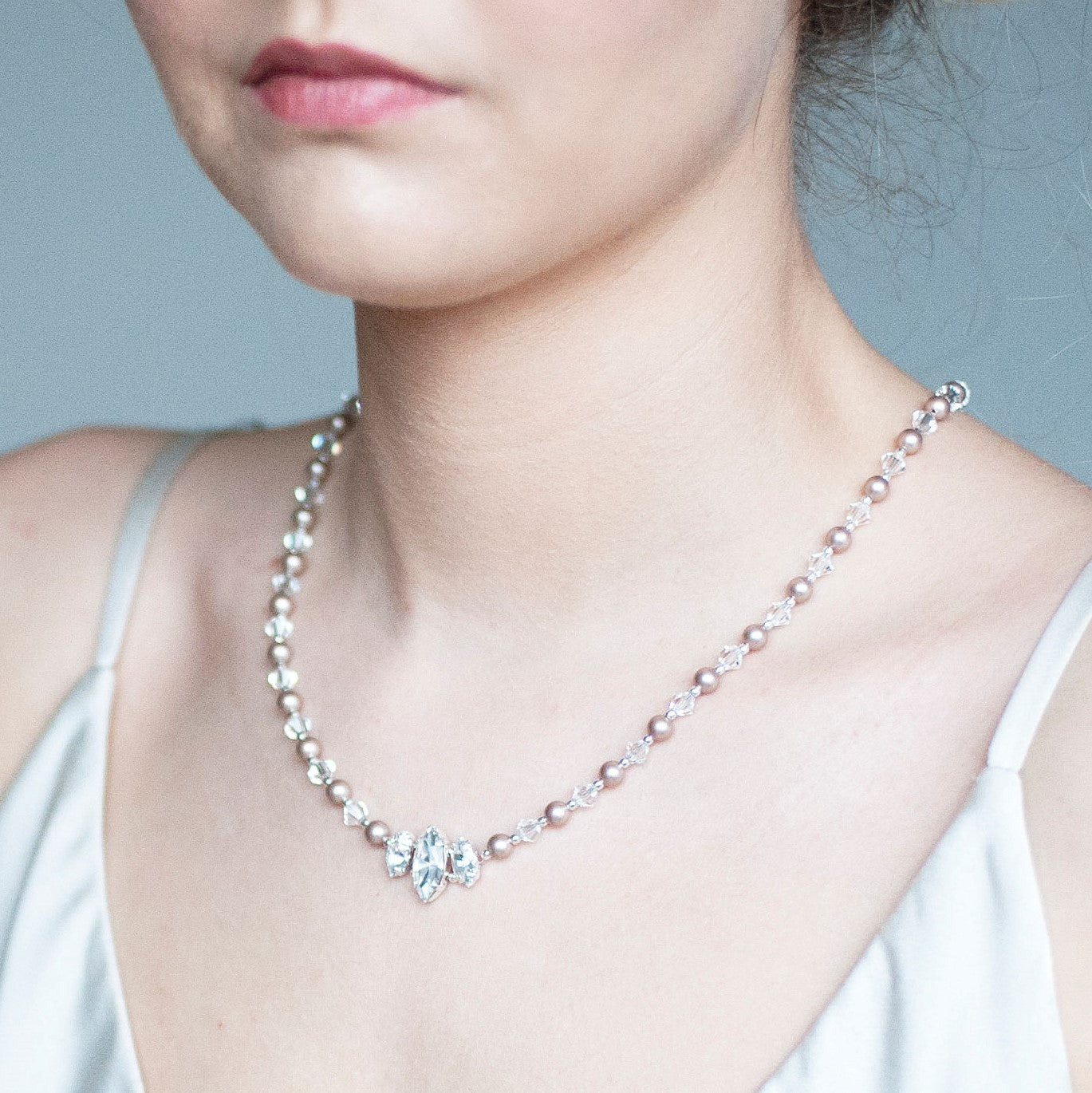 Ella Powdered Almond Necklace