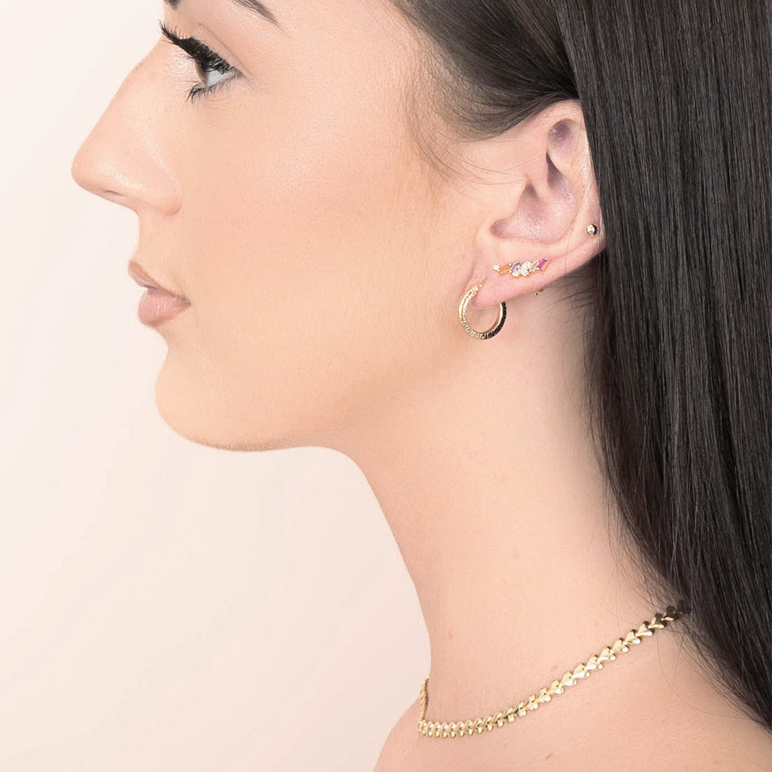 Olympia Gold Huggie Earrings