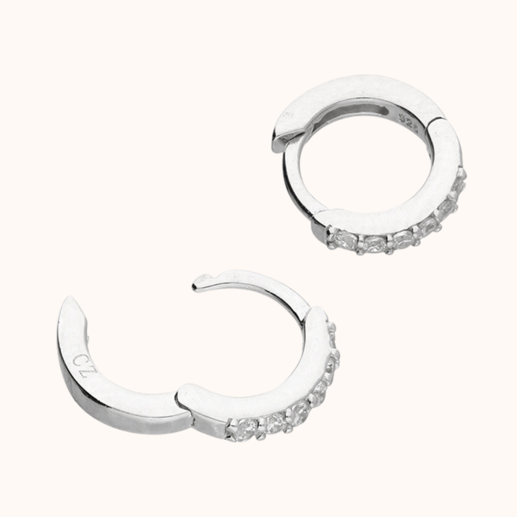 Heidi Crystal Huggie Earrings