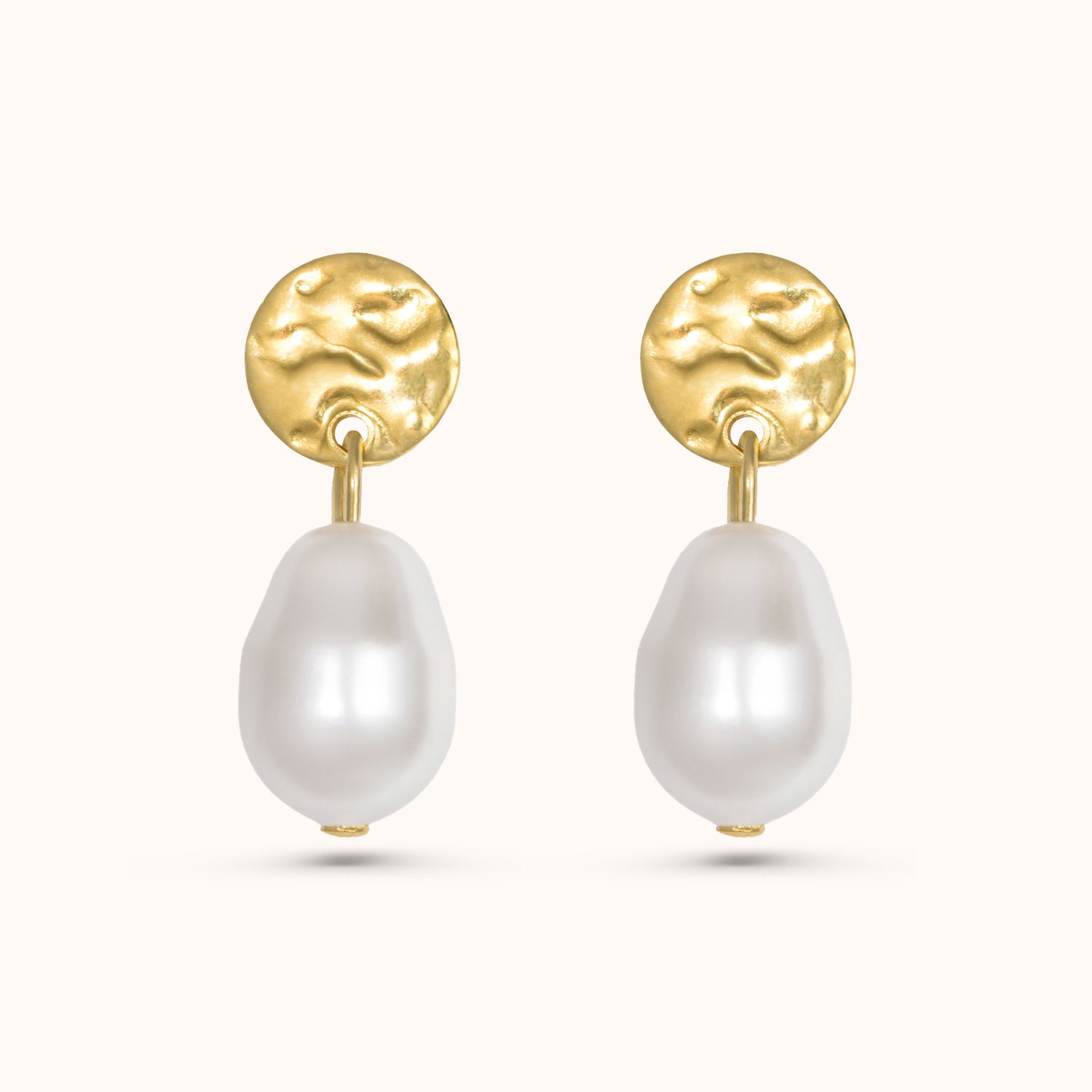 brogan pearl drop bridal earrings