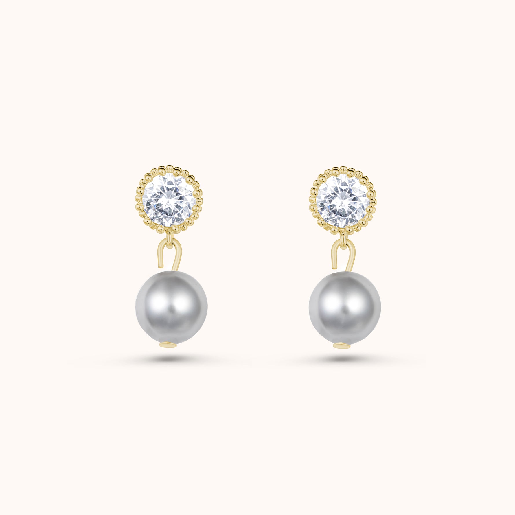 Alice swarovski and pearl bridal drop earrings