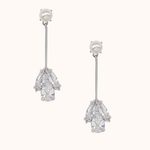 ana swarovski crystal drop earrings with pearl