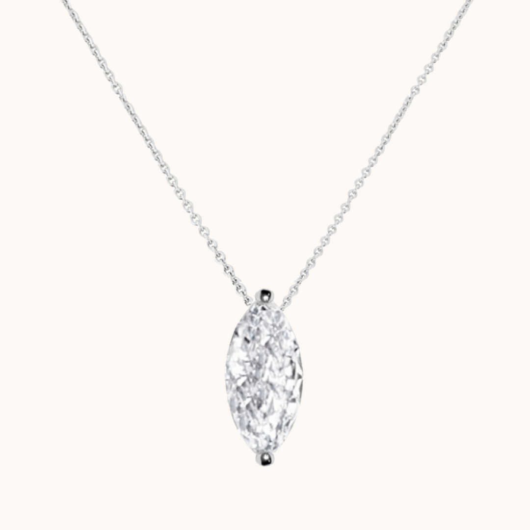 ava marquise crystal pendant bridal necklace