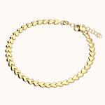 carmen gold heart bracelet