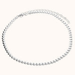 carmen silver heart necklace