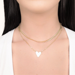 gold heart necklace collection