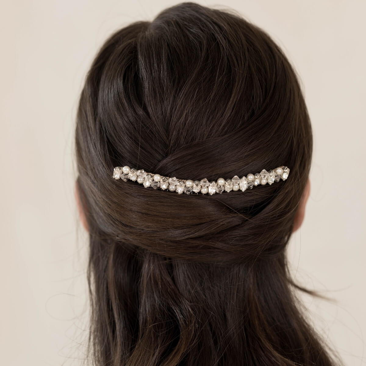 Lilli Swarovski crystal and pearl bridal hair comb