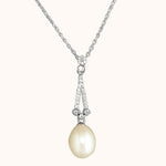 Maya drop silver necklace silver