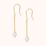 Zara drop pearl bridal earrings 