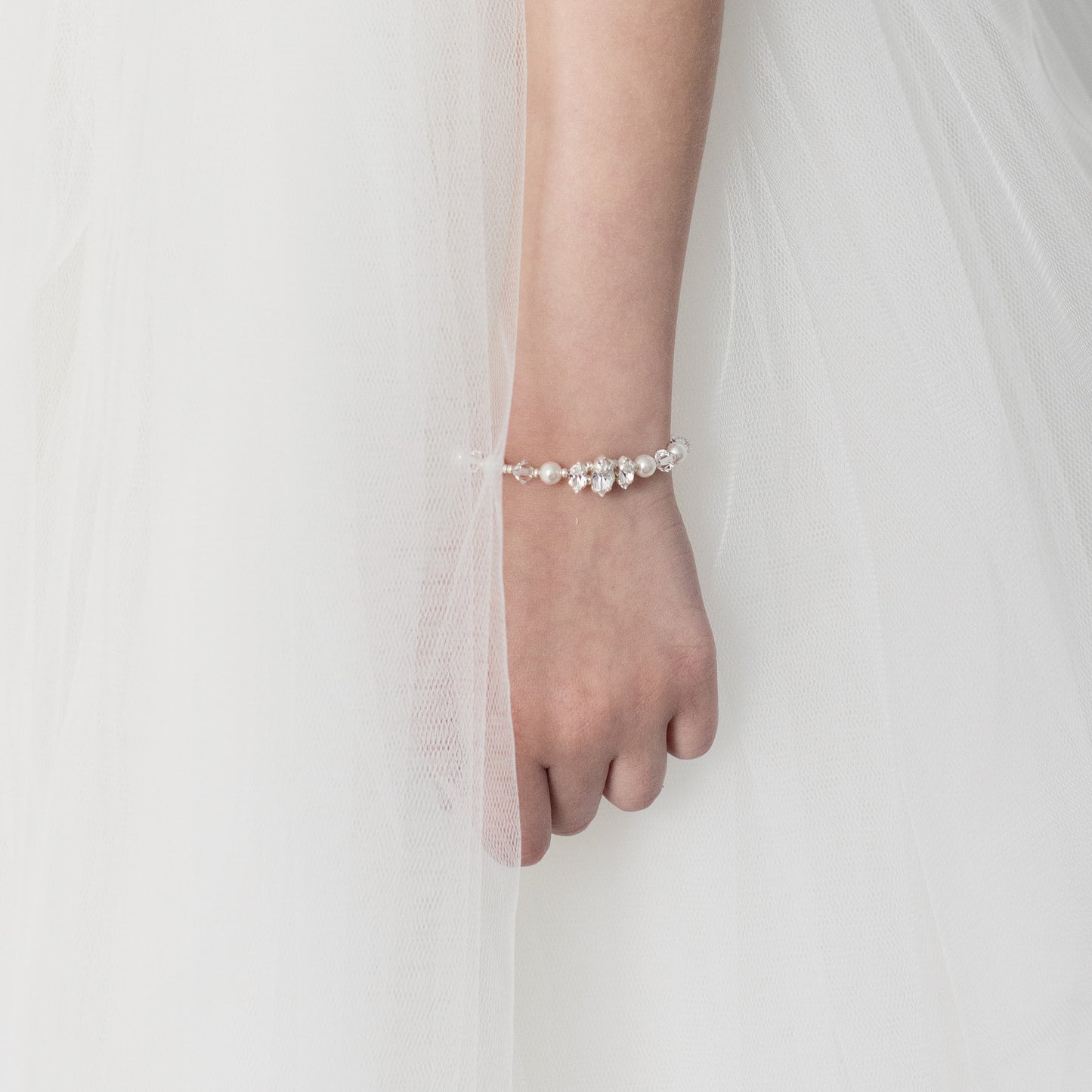Ella Ivory Bracelet for Flower Girls