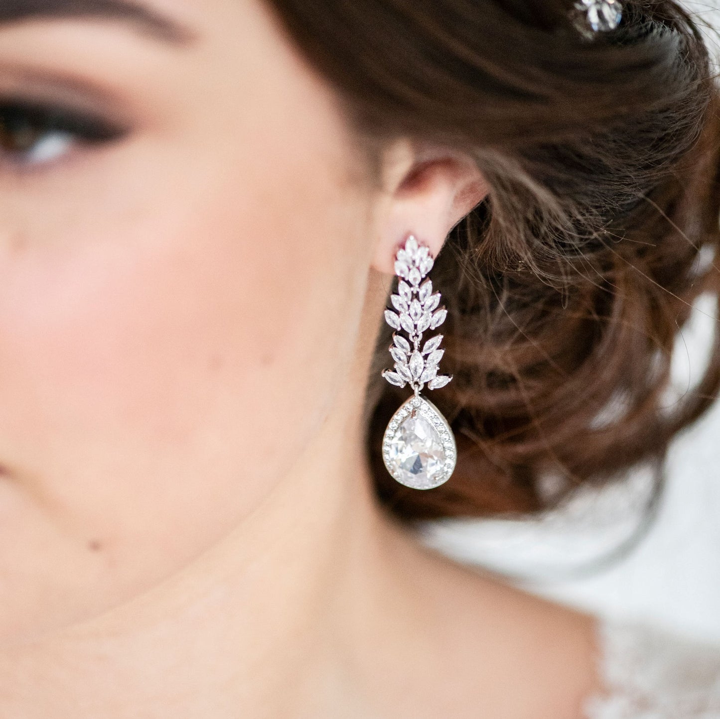 Alba Crystal Drop Earrings