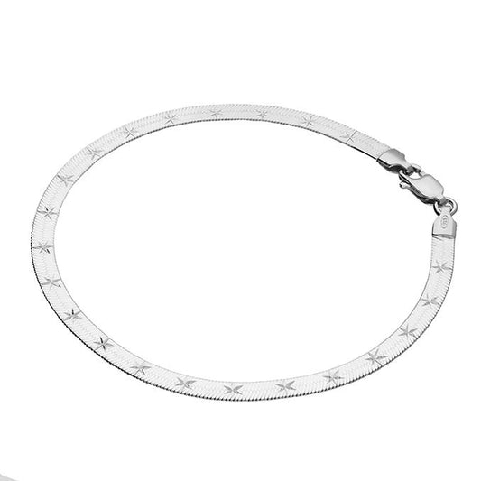 Astra Silver Band Bracelet