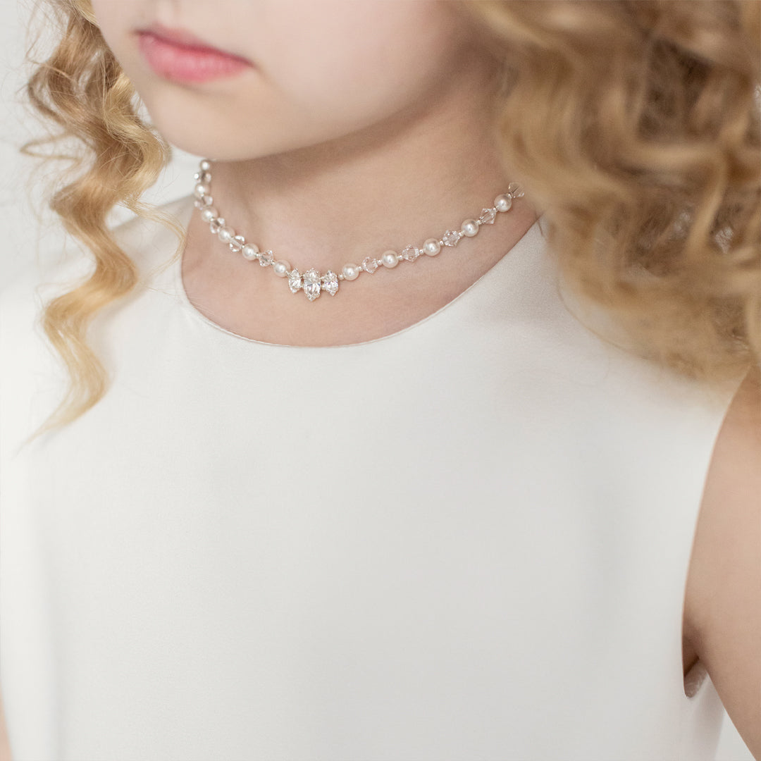 Ella Ivory Necklace for Flower Girls