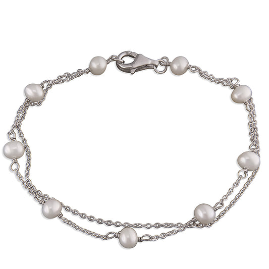 Lilianna Double Strand Pearl Bracelet