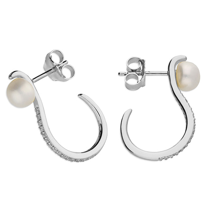 Sierra Pearl Silver Earrings
